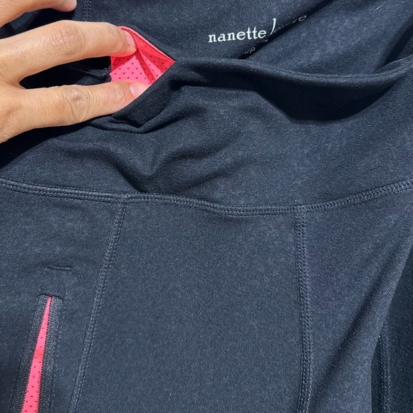 Nanette Lepore Black High Waist Mesh Leggings Size Small - Picture 11 of 14